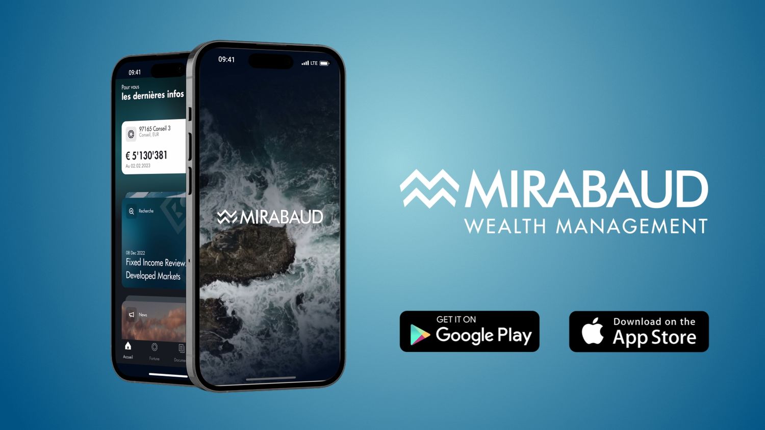 L'application mobile Mirabaud Wealth Management est disponible